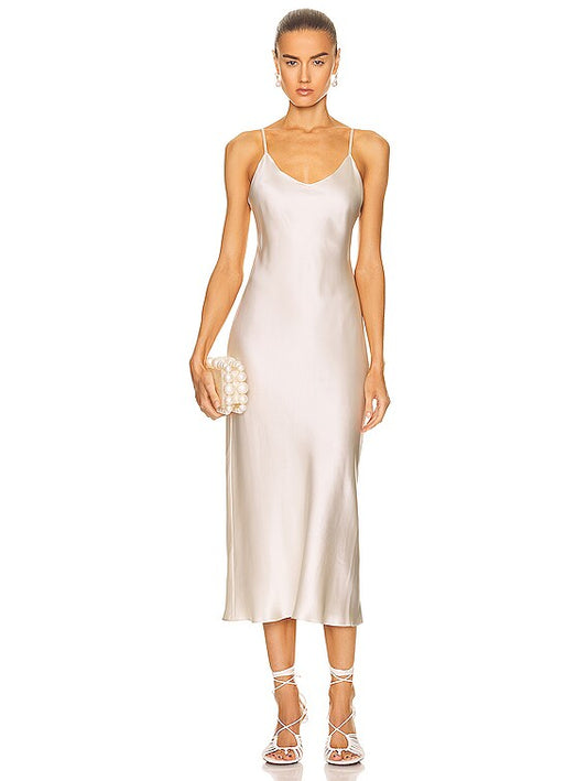 Taylor Silk Dress - Gardenia