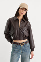 Better Than Leather Bomber - Espresso