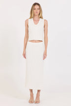 Lazlo Maxi Skirt - Ivory