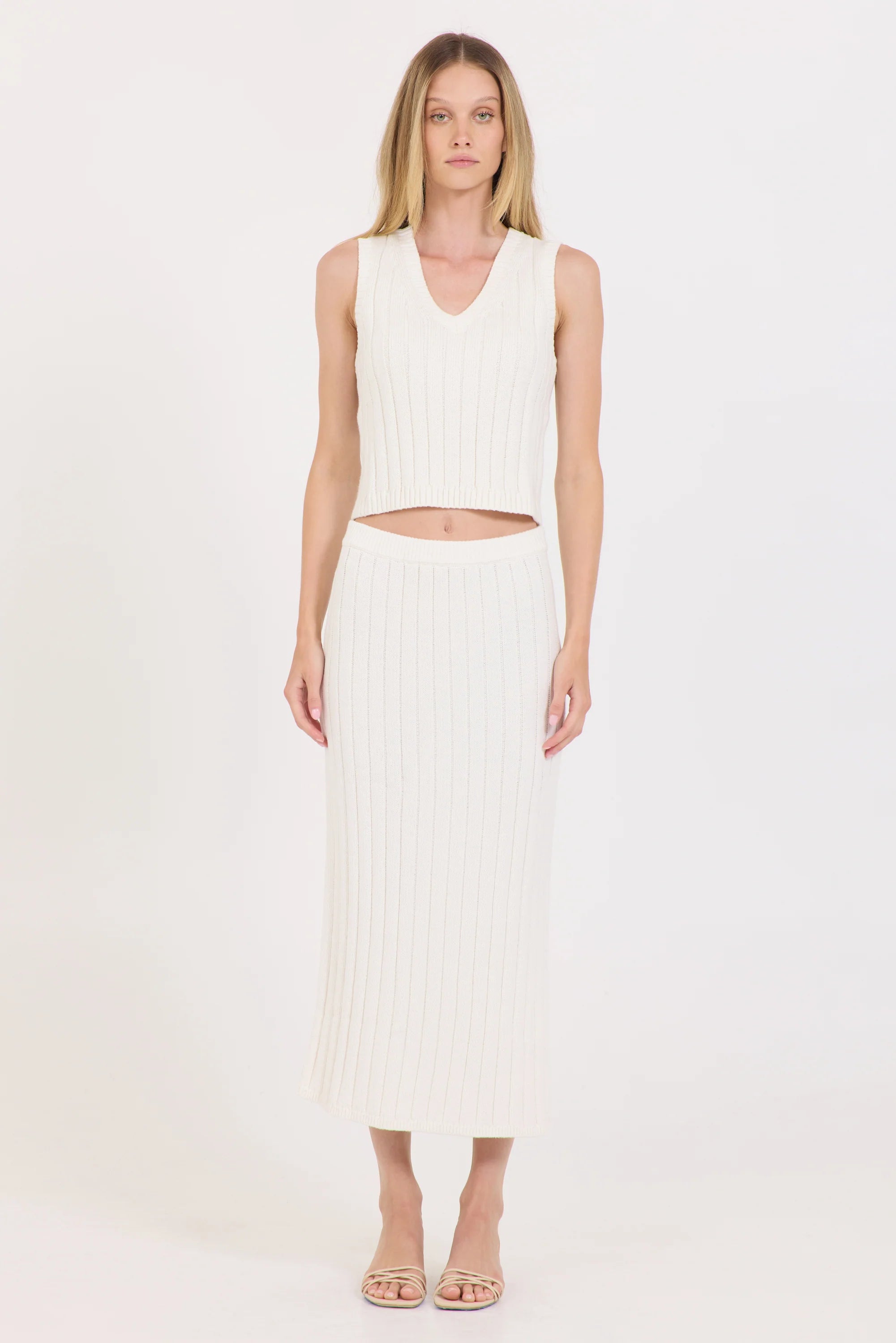 Lazlo Maxi Skirt - Ivory