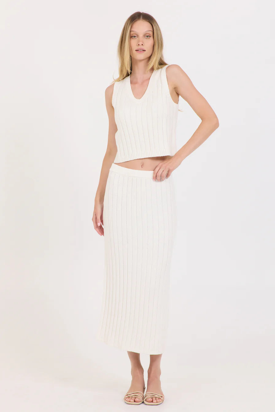 Lazlo Maxi Skirt - Ivory