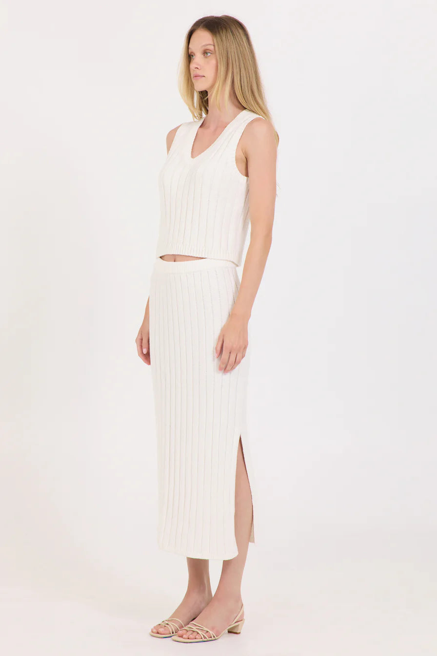 Lazlo Maxi Skirt - Ivory