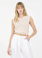 Camille Cashmere Top - Cream