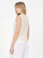 Camille Cashmere Top - Cream