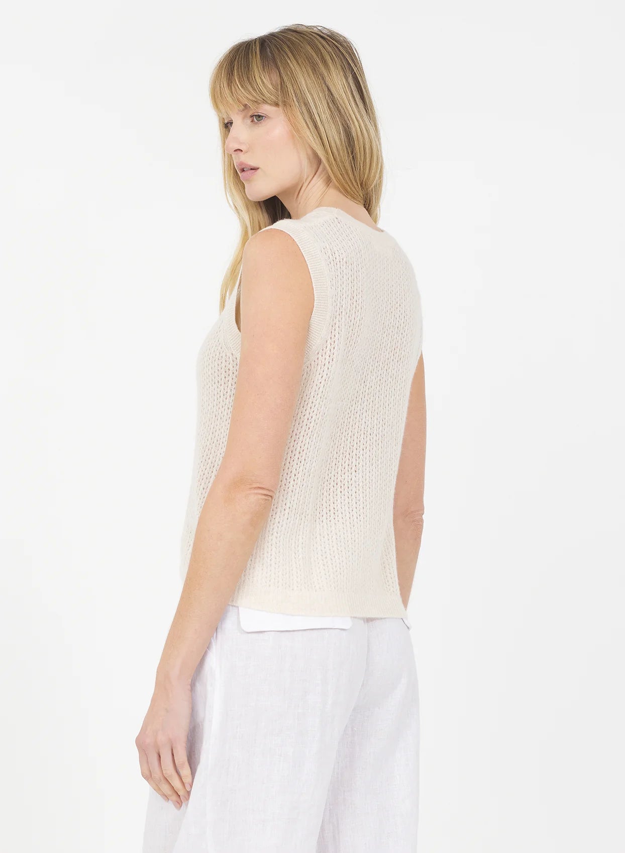 Camille Cashmere Top - Cream