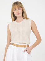 Camille Cashmere Top - Cream