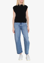 Lucca Crew Neck Tank - Black