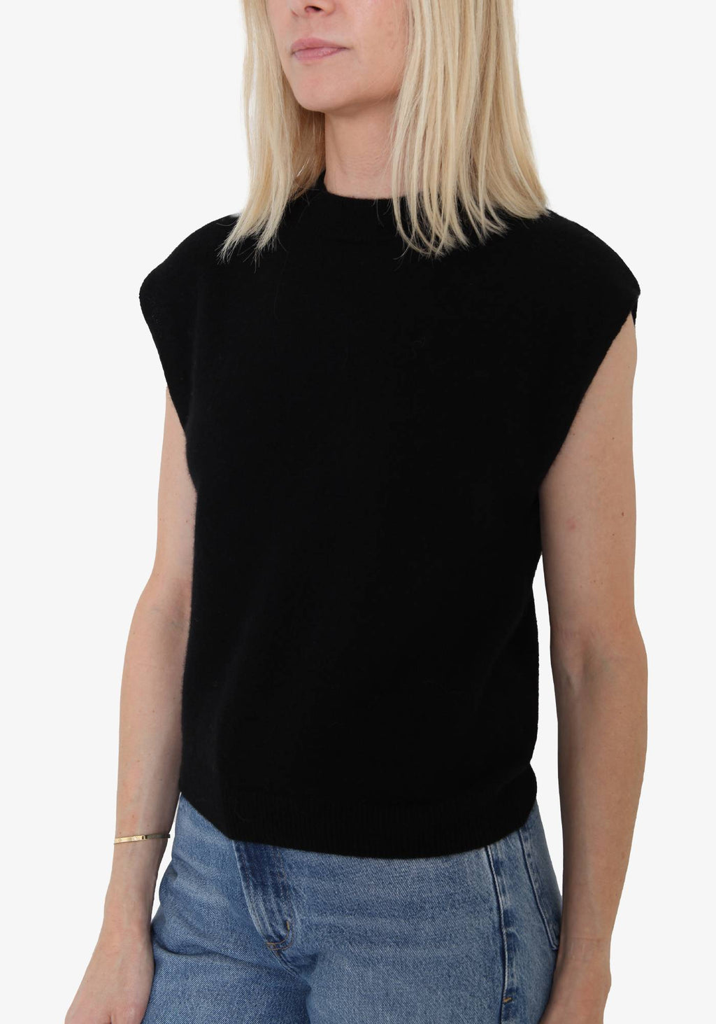 Lucca Crew Neck Tank - Black