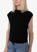 Lucca Crew Neck Tank - Black