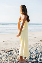 Margot Linen Maxi Dress- Yellow
