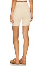 Pima Rib Biker Short - Oatmeal