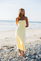Margot Linen Maxi Dress- Yellow