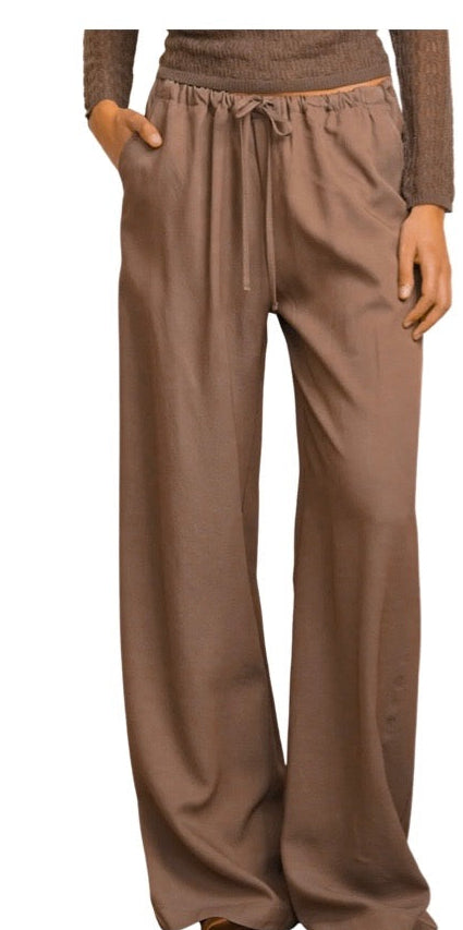 Gemma Pull On Straight Leg Pant - Swiss Brown
