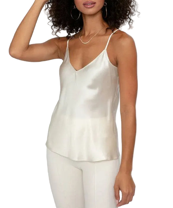 Gloria Silk Cami - Gardenia