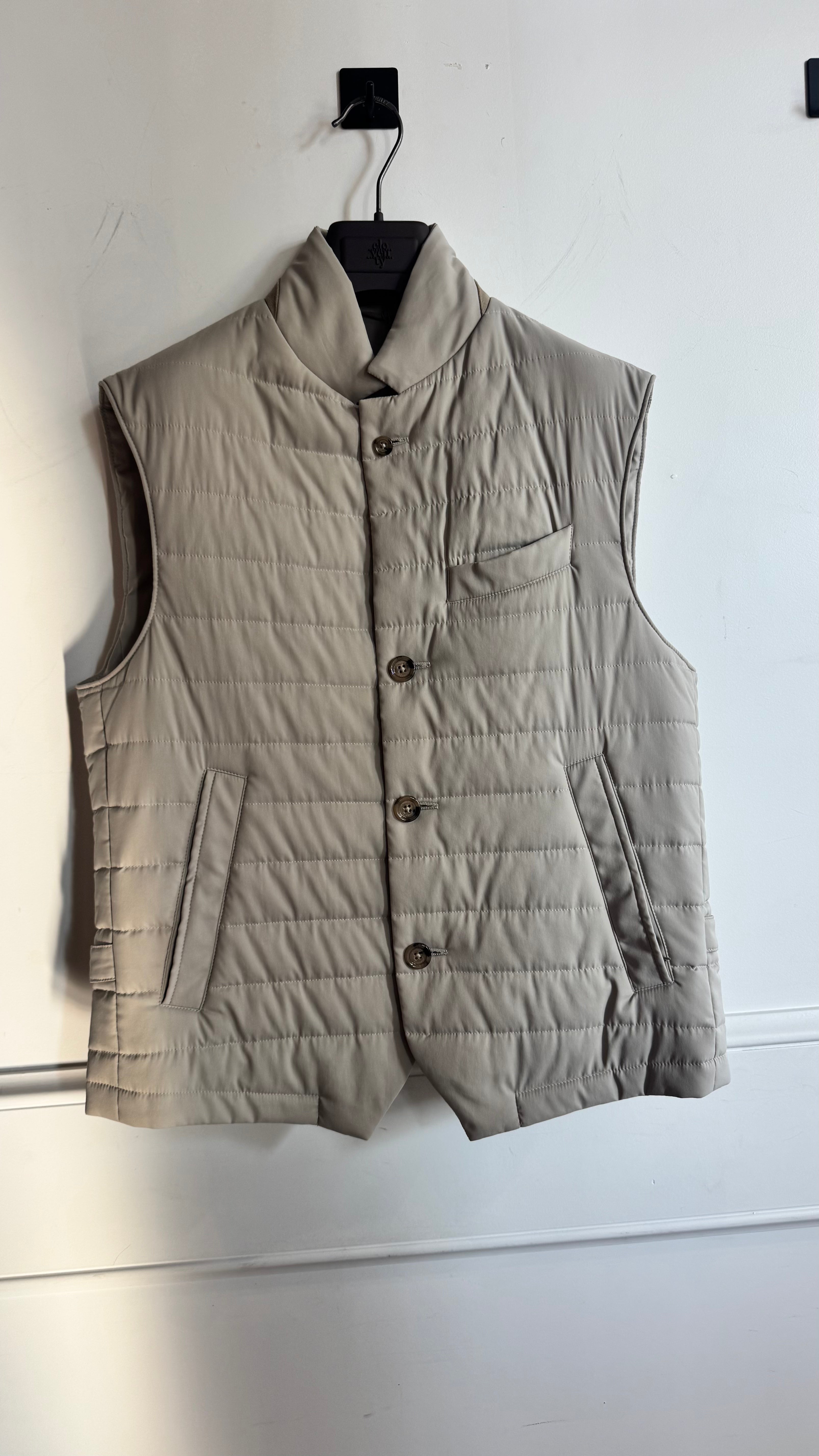 Men's Quilted Vest - Sand
