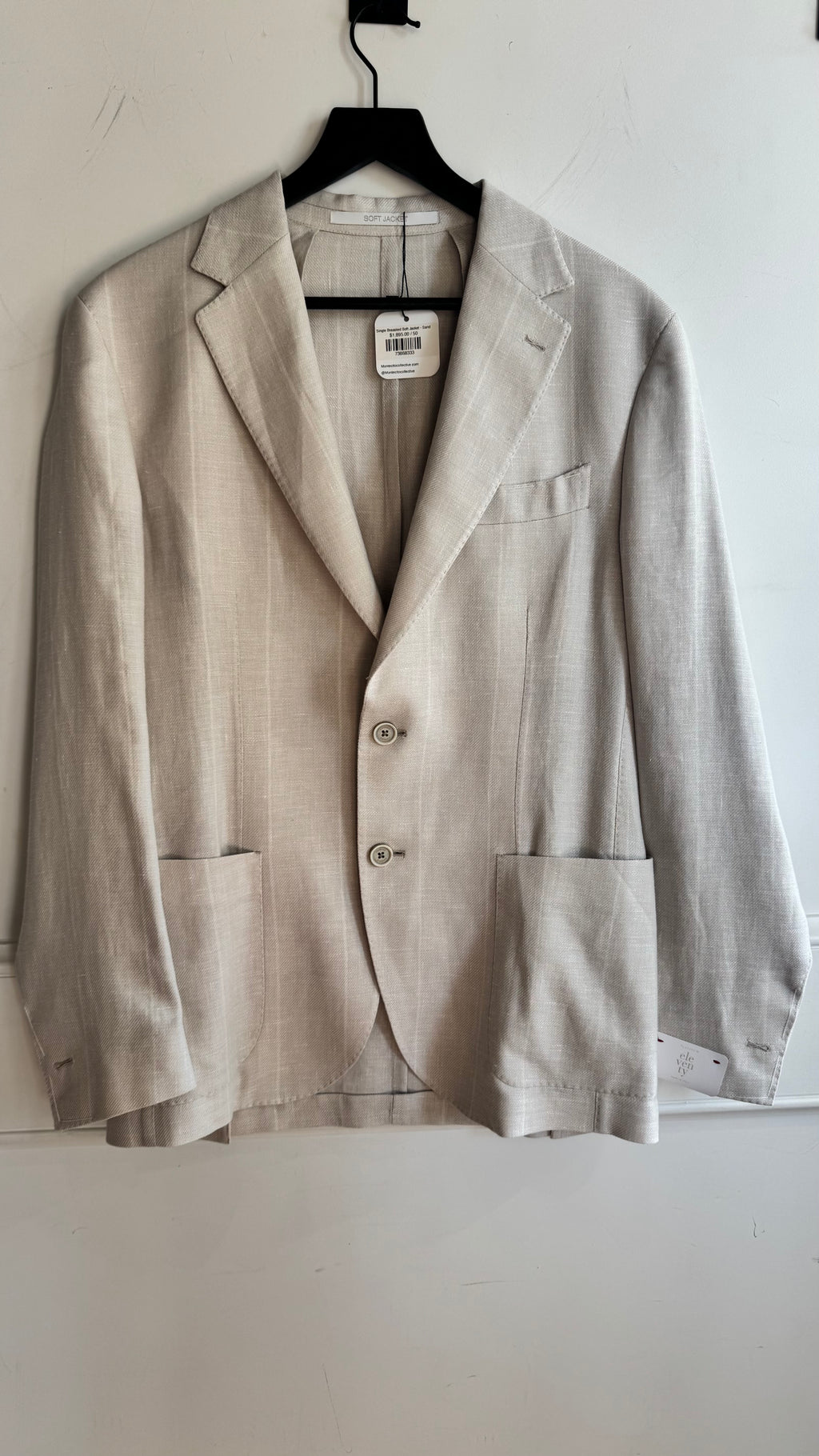 Single Breasted Soft Jacket - Sand