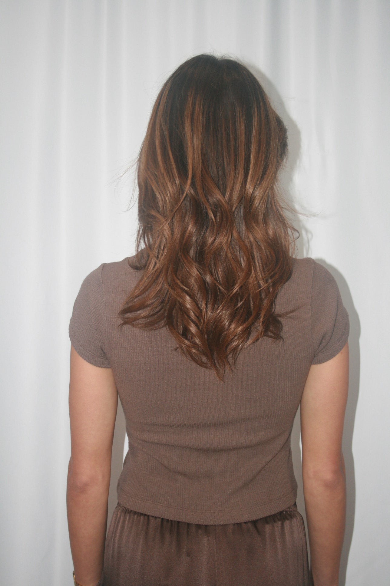 Yael Cropped Baby Tee - Swiss Brown