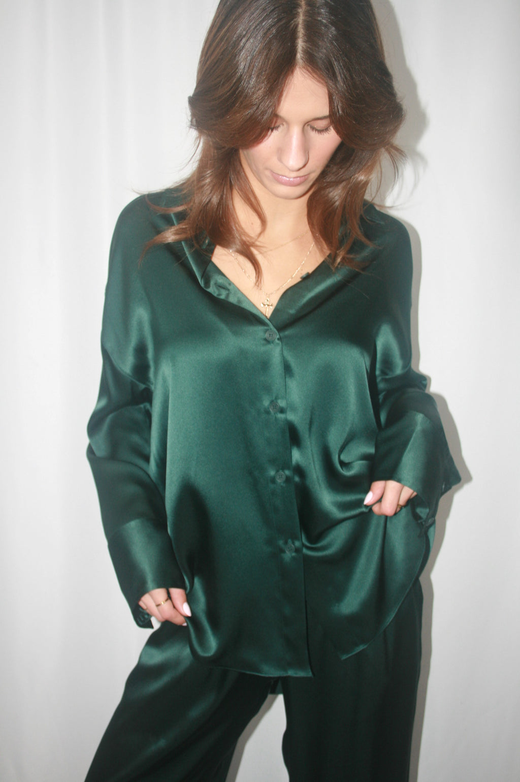 Benton Slouchy Long Sleeve Button Down - Sacramento