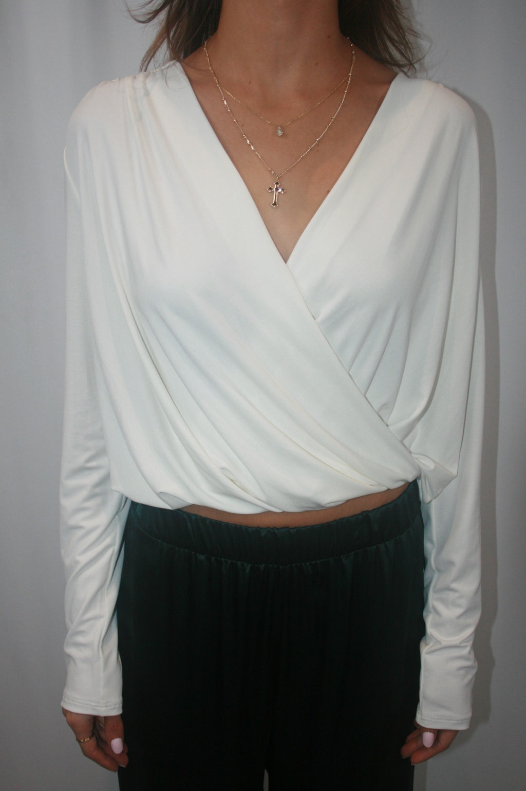 Cadiz Wrap Shirt - Gardenia