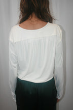 Cadiz Wrap Shirt - Gardenia