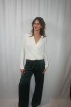 Cadiz Wrap Shirt - Gardenia