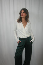 Cadiz Wrap Shirt - Gardenia