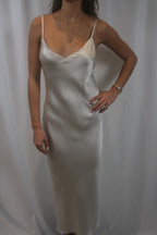 Taylor Silk Dress - Gardenia