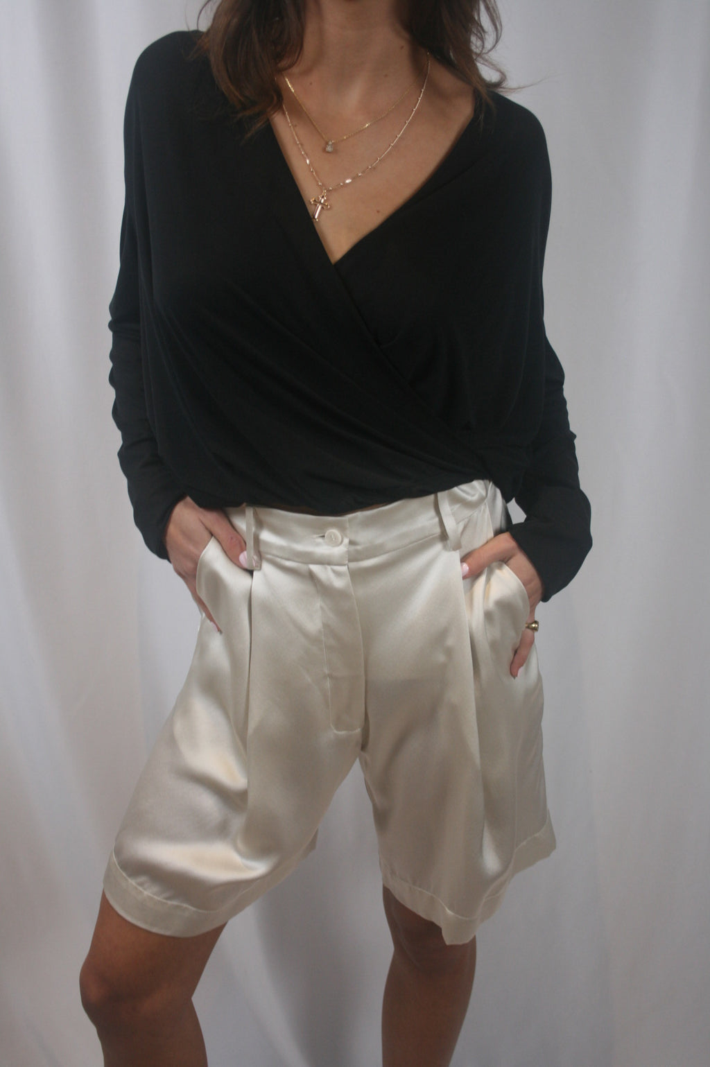 Cadiz Wrap Shirt - Black