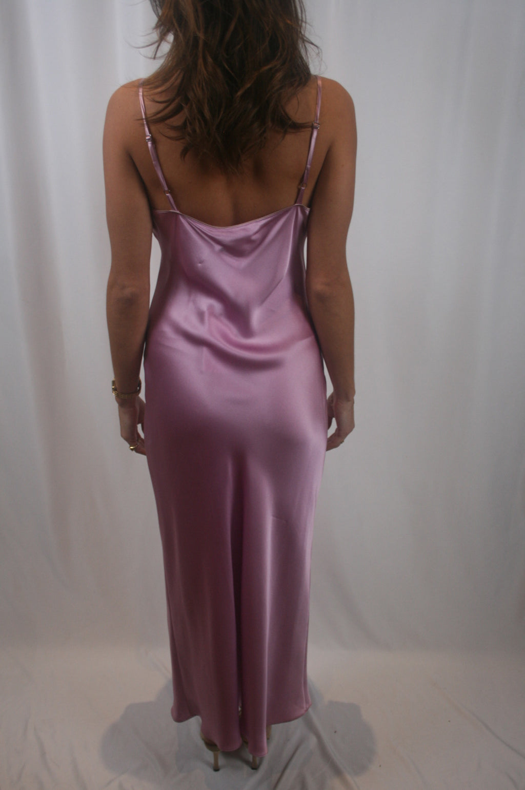Taylor Silk Dress - Orchid/Dusty Mauve