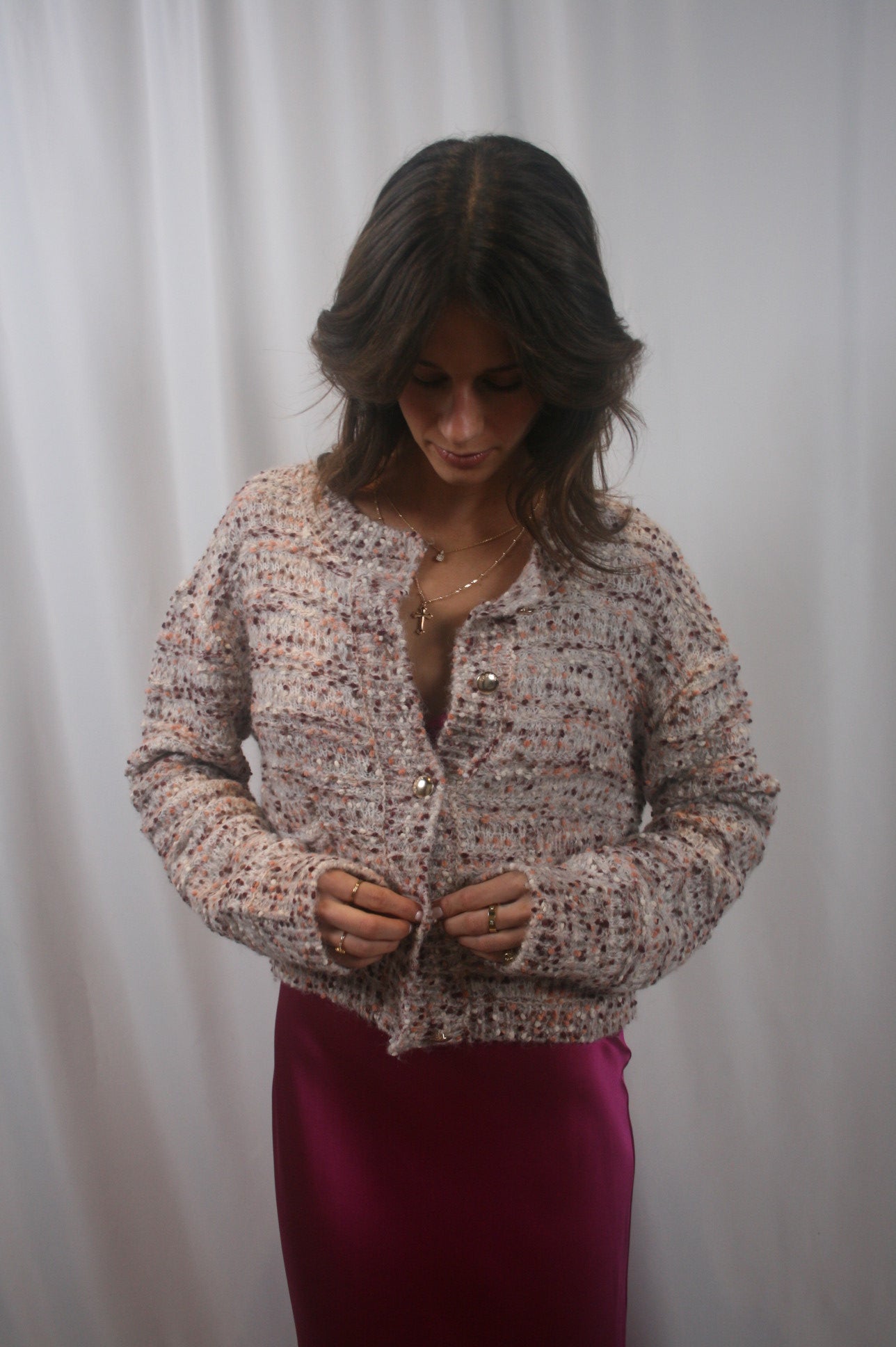 Helena Cropped Double Pocket Cardigan