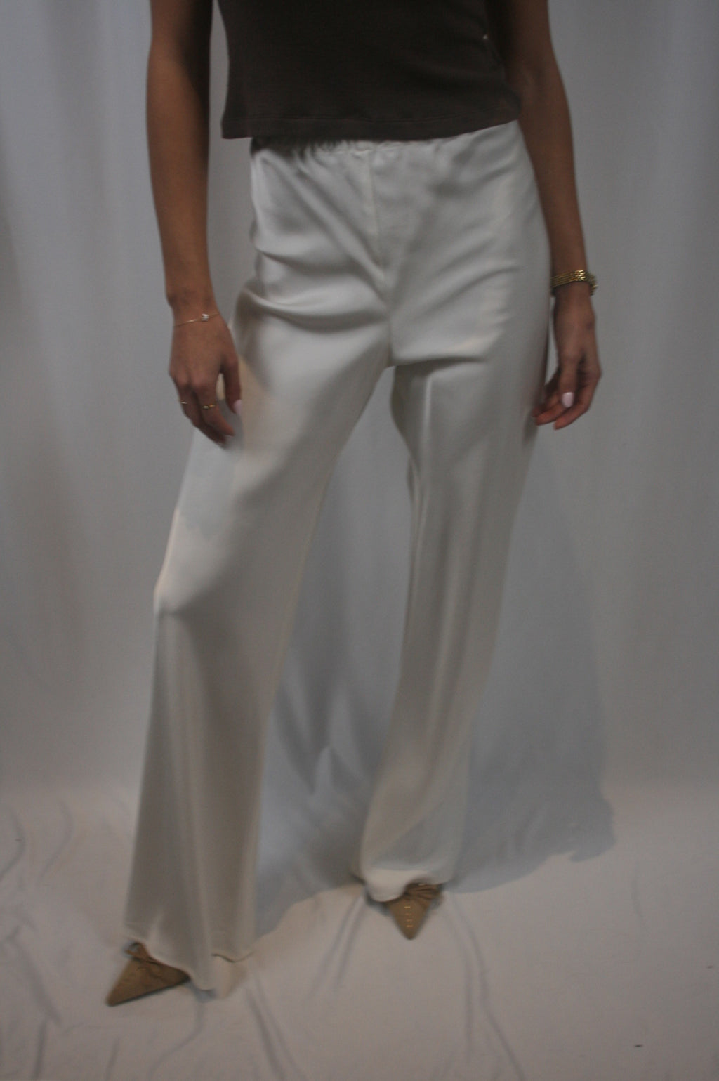 Rio Bias Cut Pant - Gardenia