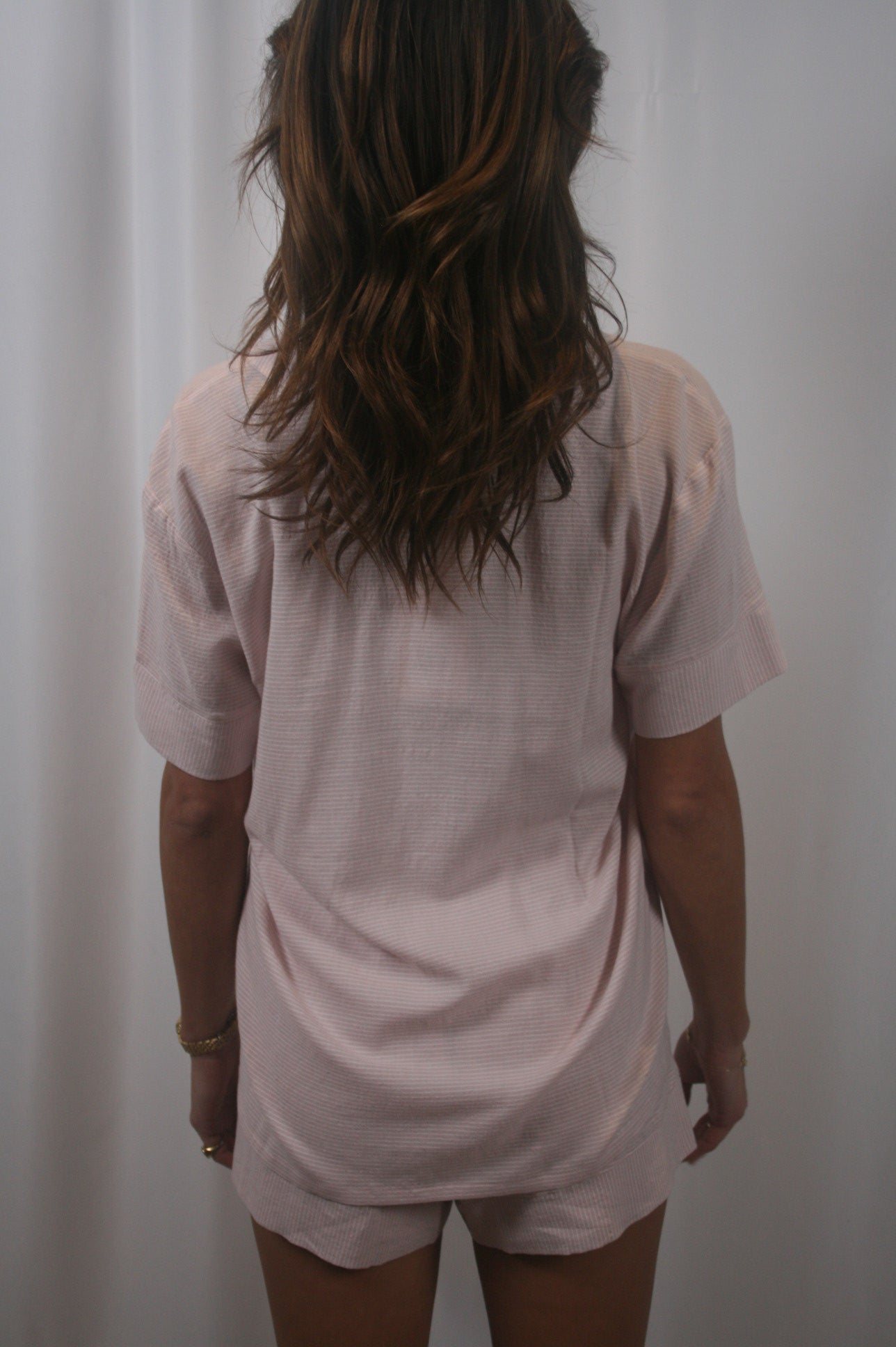 Nautico Relaxed Short PJ Set - Mauve/White