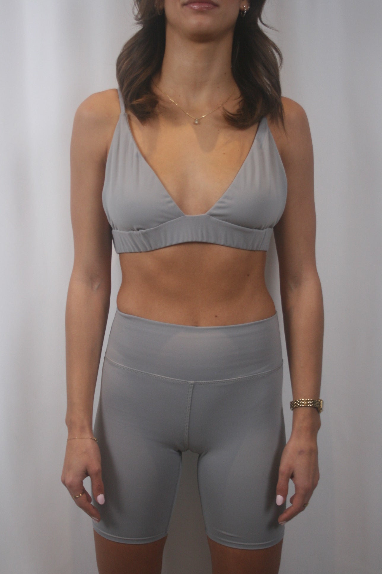 Bare Biker Short - Slate