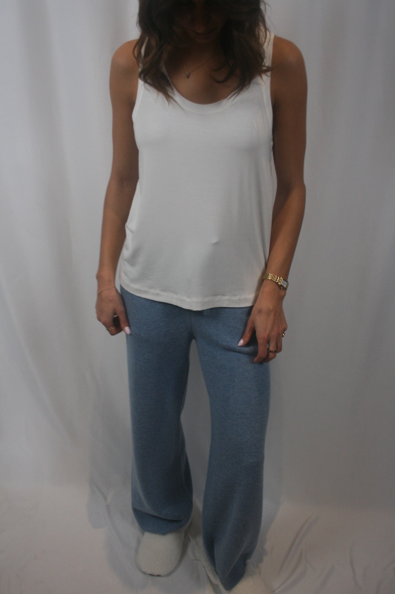Gisele Separates Tank - Ivory