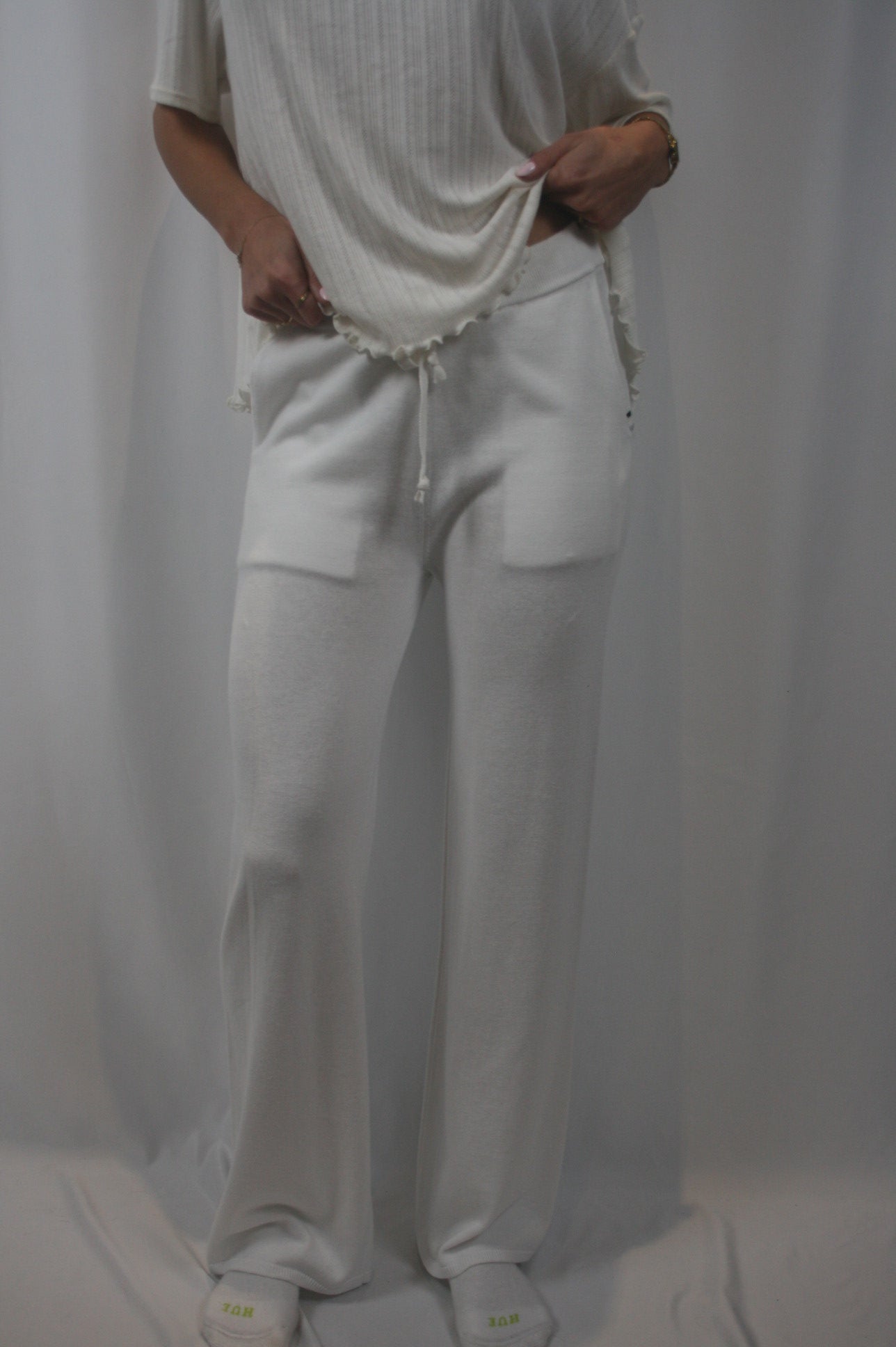 Bianca Cropped Pant - White