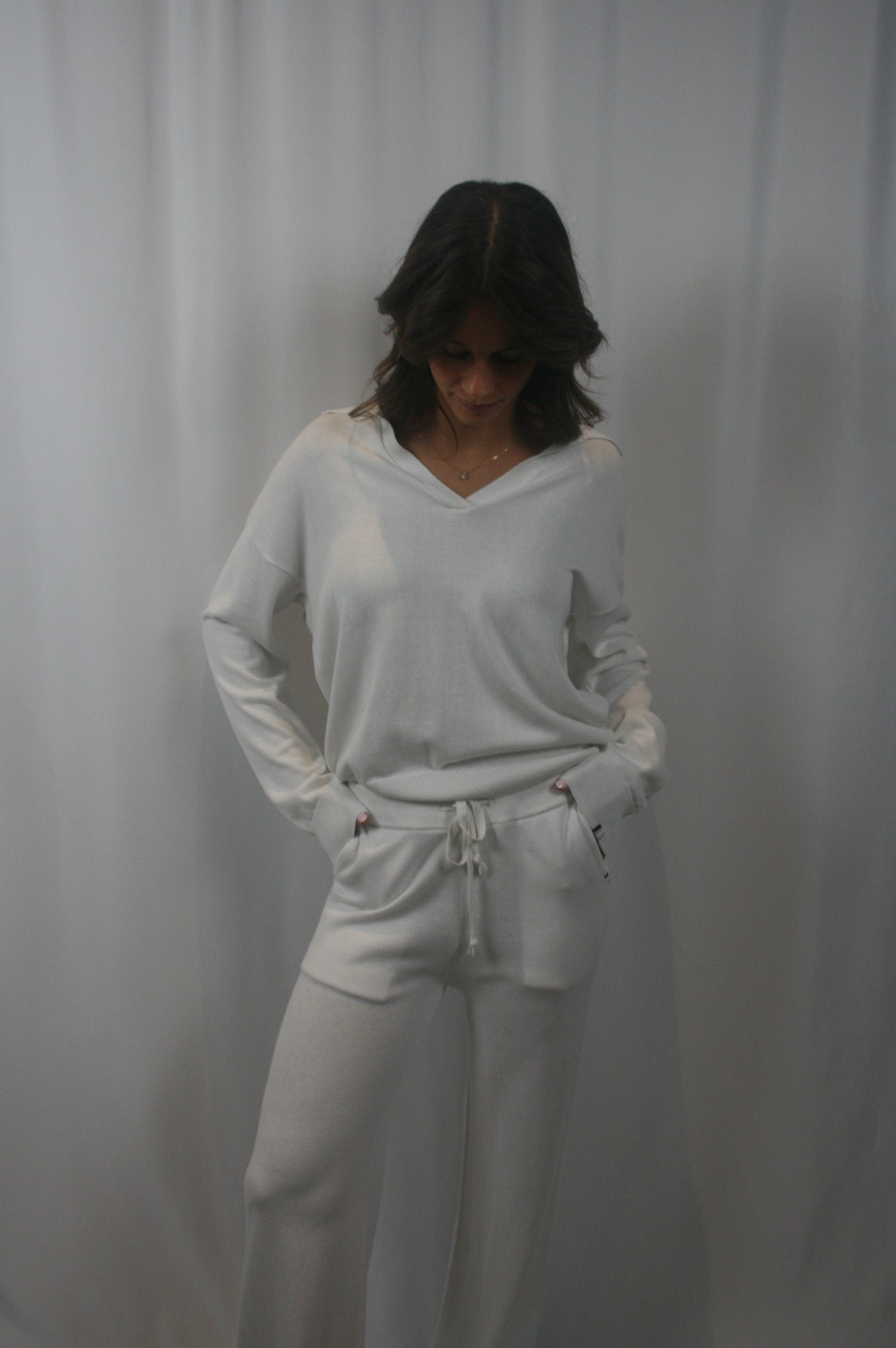 Bianca Cropped Pant - White