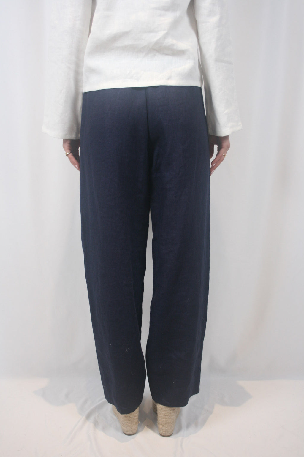 Lauren Linen Pant - Navy