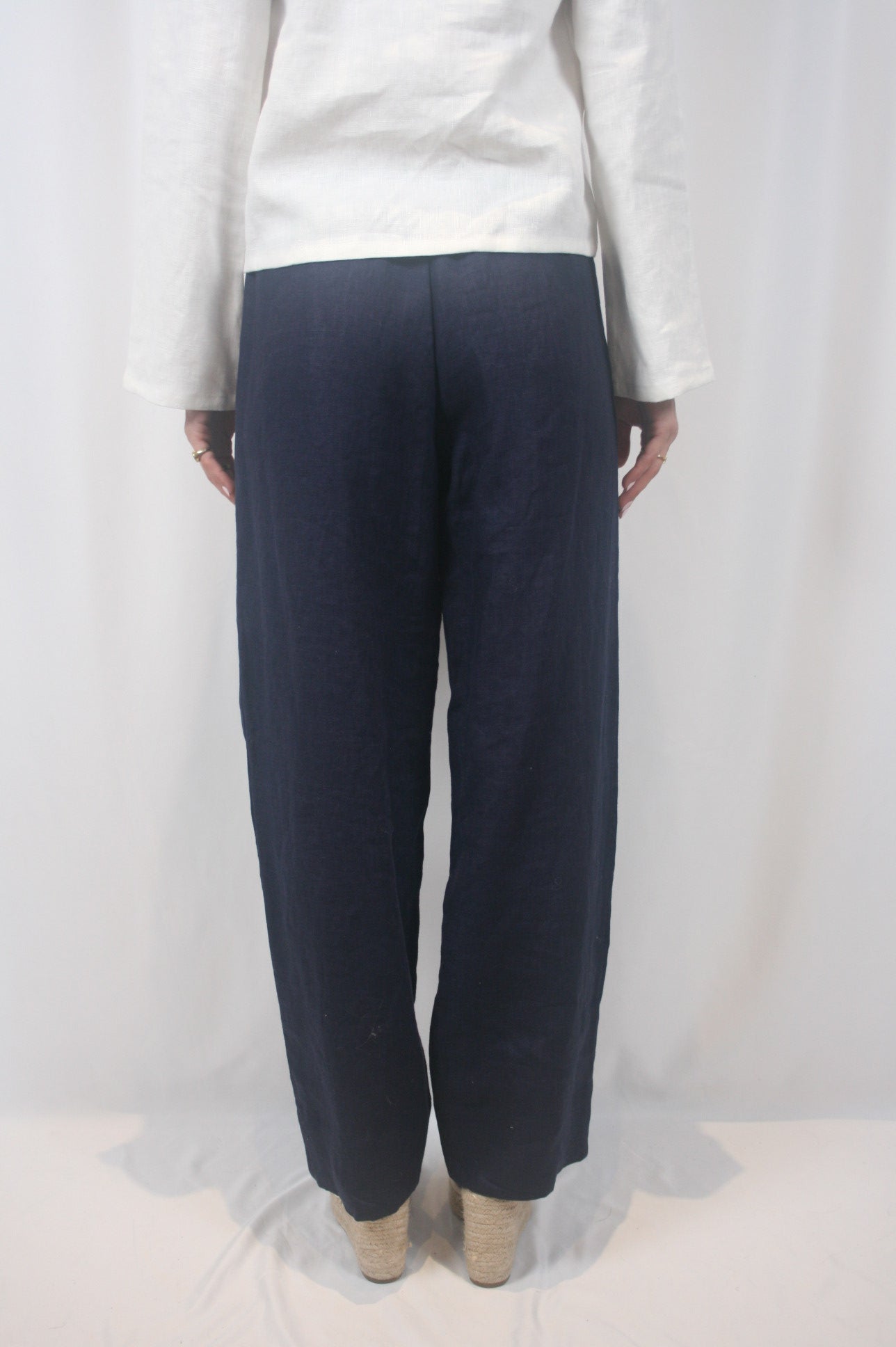 Lauren Linen Pant - Navy
