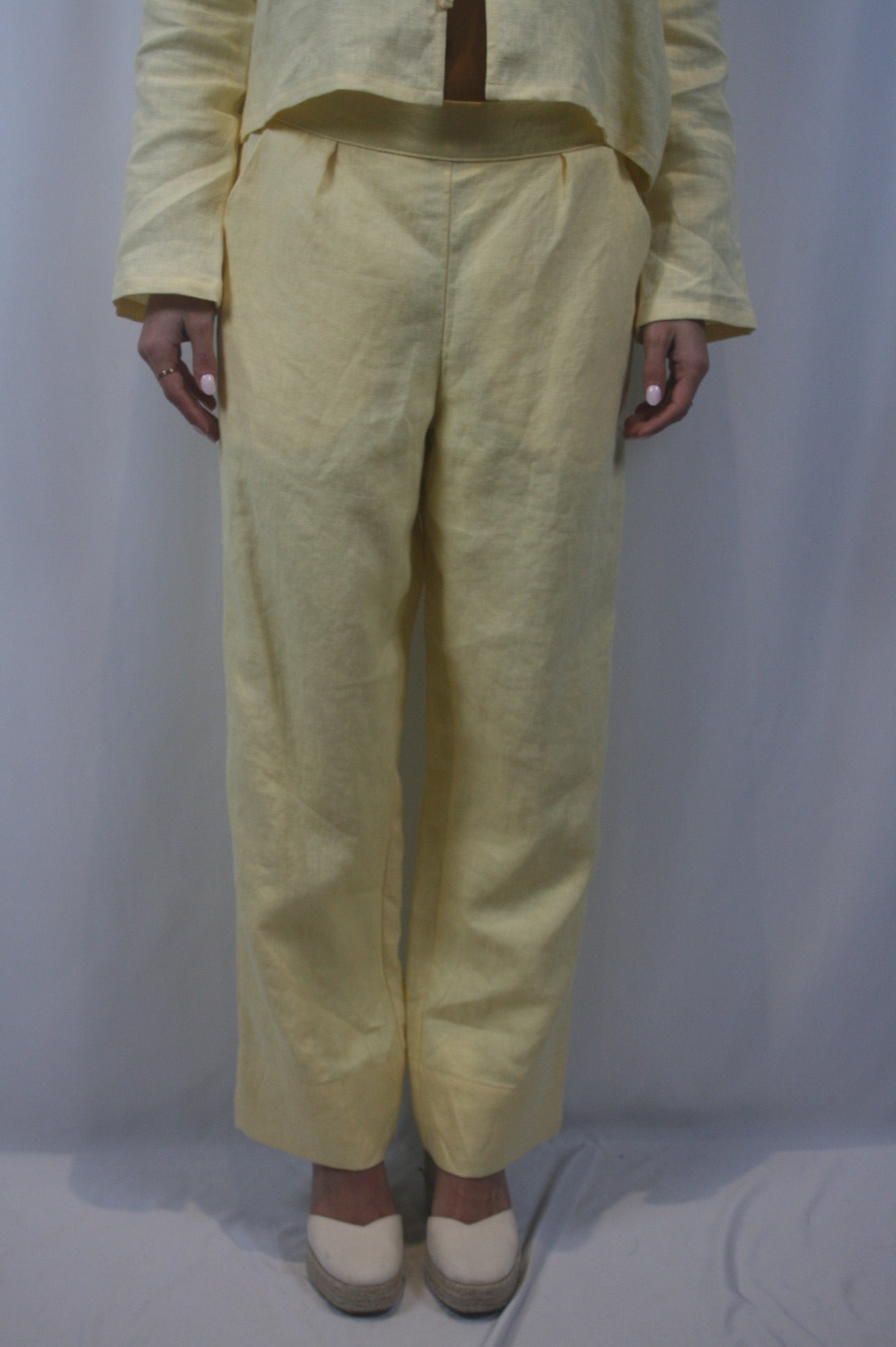 Lauren Linen Pant - Yellow