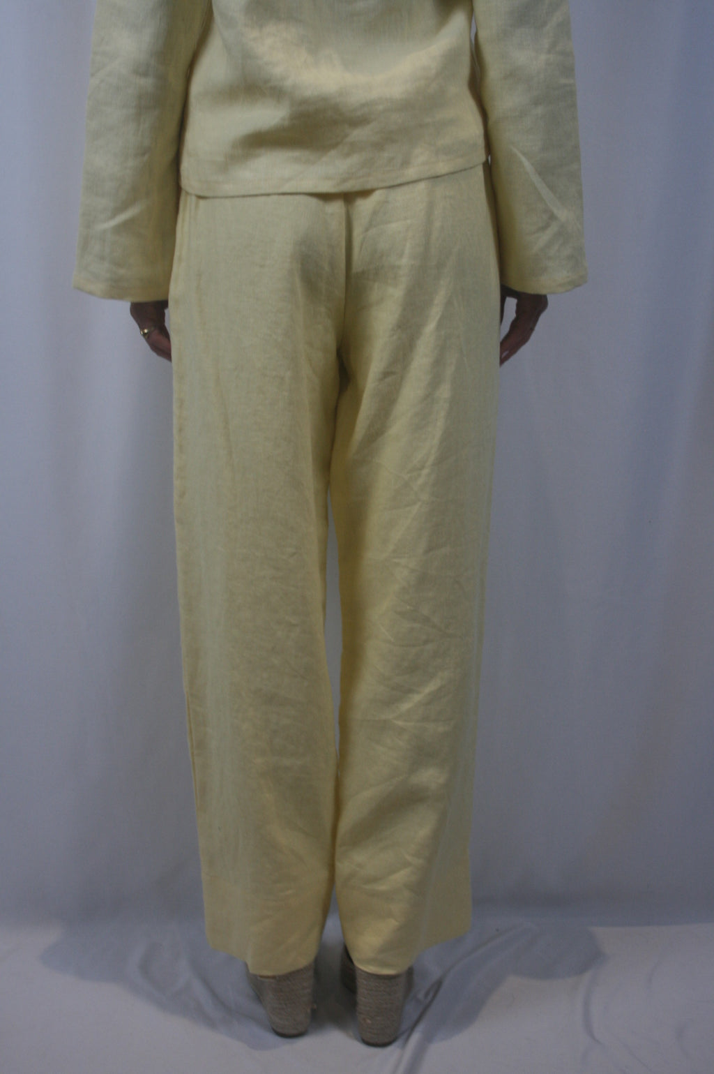 Lauren Linen Pant - Yellow