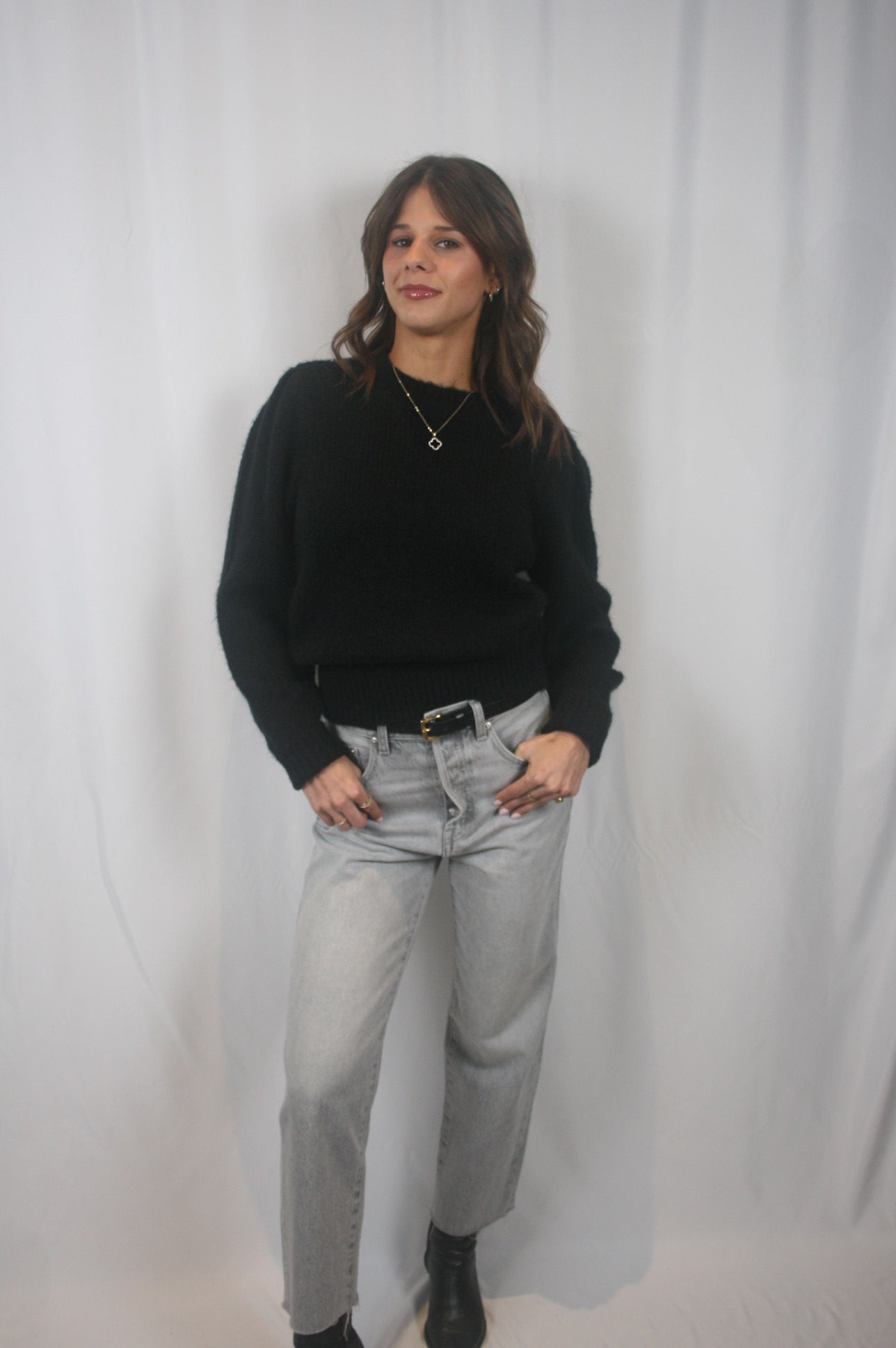 Cassie Super High Rise Straight Jean - Enigma