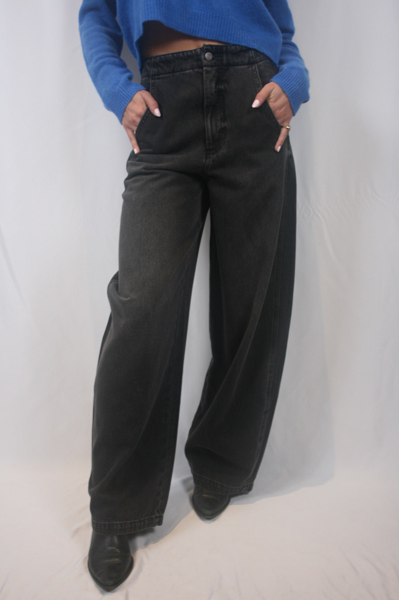 Lottie High Bowed Leg Jean - Zen