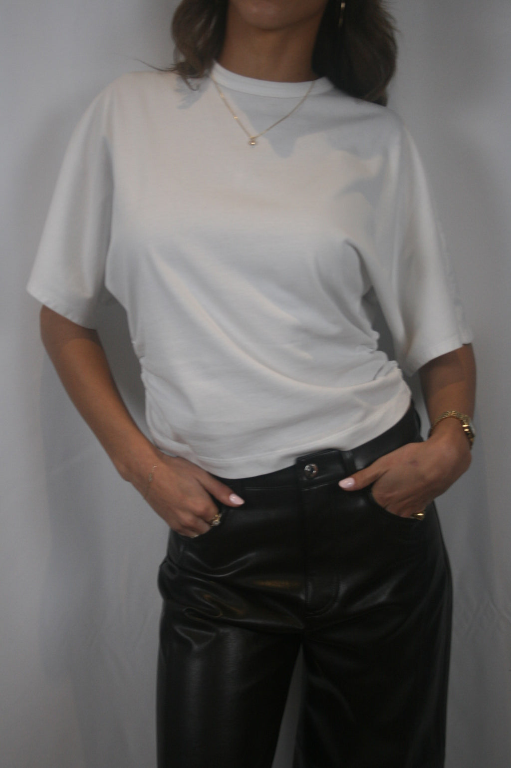 Veronica Kimino Fitted Tee - Le Blanc