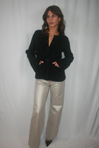 Dani Cinched Waist Cardigan - Noir