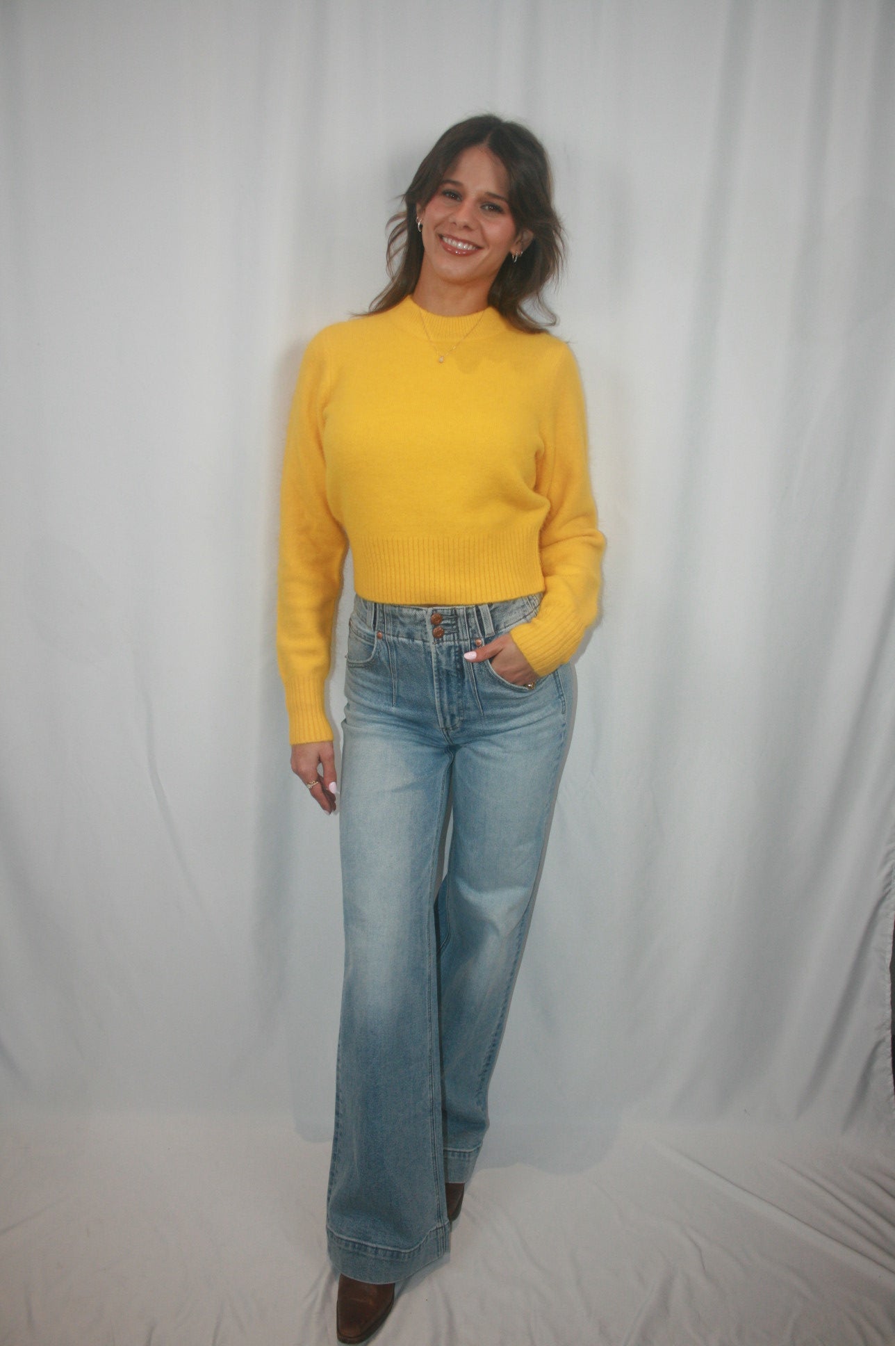 Lana High Rise Ultra Wide Leg Jean - Terrace
