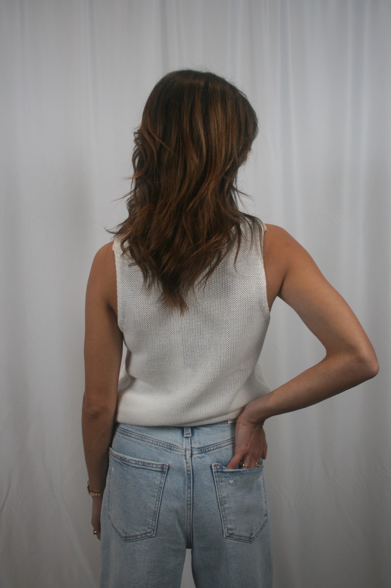 Remi Sleeveless Top - Ivory