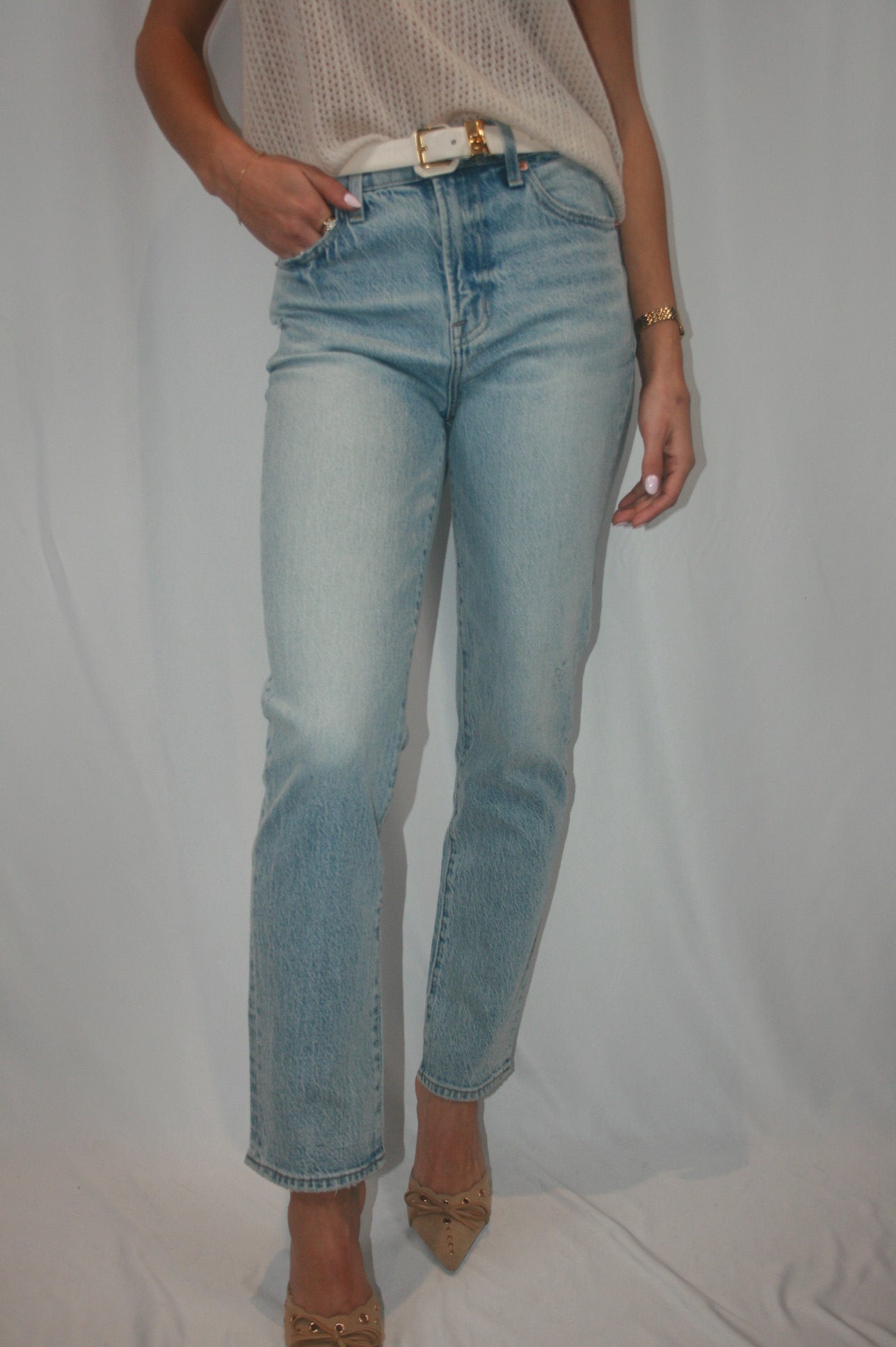 Bri High Rise Slim Jean - Scholar Vintage