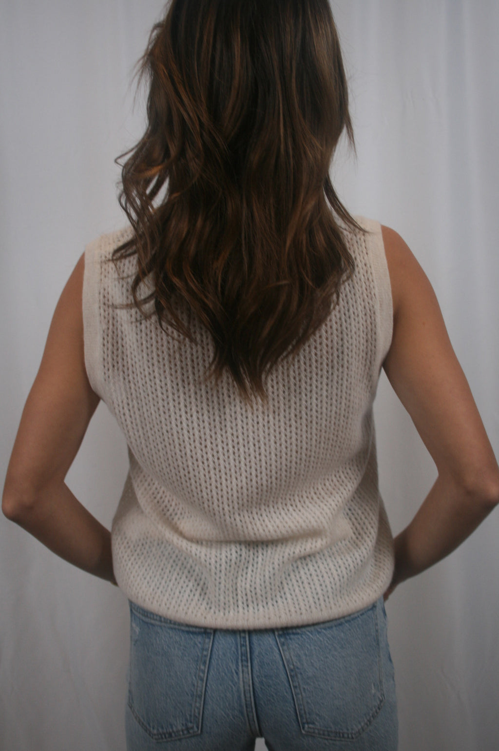 Camille Cashmere Top - Cream