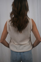 Camille Cashmere Top - Cream
