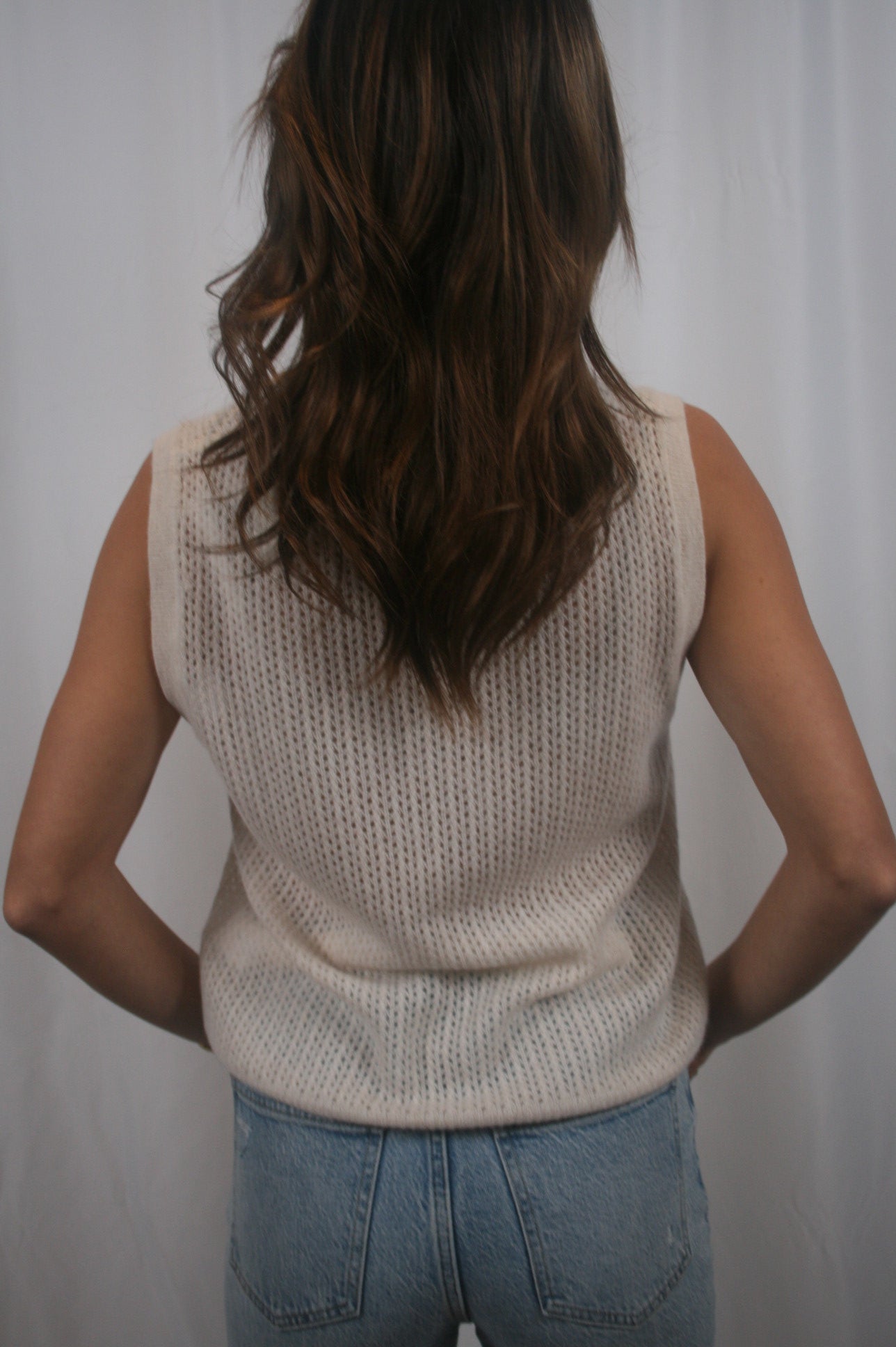 Camille Cashmere Top - Cream